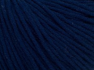 Composition 50% Coton, 50% Acrylique, Navy, Brand Ice Yarns, Yarn Thickness 3 Light DK, Light, Worsted, fnt2-62747