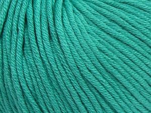 Composition 50% Coton, 50% Acrylique, Brand Ice Yarns, Emerald Green, Yarn Thickness 3 Light DK, Light, Worsted, fnt2-62749