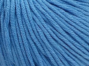 Fiber Content 50% Cotton, 50% Acrylic, Brand Ice Yarns, Baby Blue, Yarn Thickness 3 Light DK, Light, Worsted, fnt2-62755