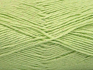 Composition 49% Acrylique haut de gamme, 49% Coton, 2% Métallique Lurex, Light Green, Brand Ice Yarns, Yarn Thickness 2 Fine Sport, Baby, fnt2-62893