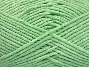 Fiber Content 55% Cotton, 45% Acrylic, Mint Green, Brand Ice Yarns, Yarn Thickness 4 Medium Worsted, Afghan, Aran, fnt2-63105