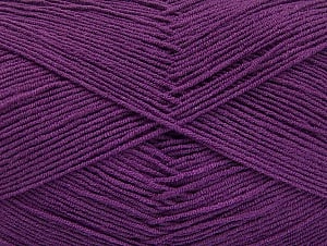 Fiber Content 55% Cotton, 45% Acrylic, Purple, Brand Ice Yarns, Yarn Thickness 1 SuperFine Sock, Fingering, Baby, fnt2-63113