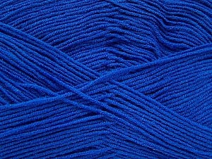 Composition 55% Coton, 45% Acrylique, Brand Ice Yarns, Blue, Yarn Thickness 1 SuperFine Sock, Fingering, Baby, fnt2-63115