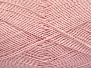 Fiber Content 55% Cotton, 45% Acrylic, Brand Ice Yarns, Baby Pink, Yarn Thickness 1 SuperFine Sock, Fingering, Baby, fnt2-63119