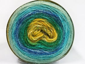 Composition 50% Acrylique haut de gamme, 25% Laine, 25% Alpaga, Turquoise, Brand Ice Yarns, Green Shades, Blue, Yarn Thickness 3 Light DK, Light, Worsted, fnt2-63272