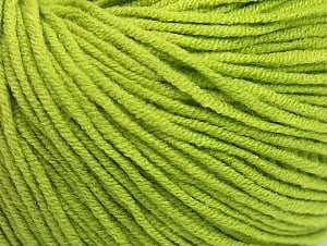Composition 50% Acrylique, 50% Coton, Light Green, Brand Ice Yarns, Yarn Thickness 3 Light DK, Light, Worsted, fnt2-63343