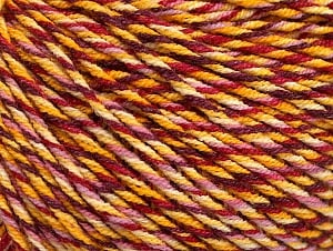 Fiber Content 55% Cotton, 45% Acrylic, Yellow Shades, Red, Pink, Brand Ice Yarns, Yarn Thickness 3 Light DK, Light, Worsted, fnt2-63410
