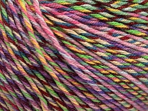 Fiber Content 55% Cotton, 45% Acrylic, Pink, Maroon, Lilac Shades, Brand Ice Yarns, Green, Yarn Thickness 3 Light DK, Light, Worsted, fnt2-63414