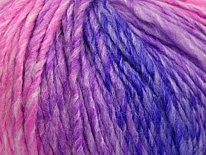 Fiber Content 70% Acrylic, 30% Wool, Purple, Pink Shades, Lilac Shades, Brand Ice Yarns, Yarn Thickness 4 Medium Worsted, Afghan, Aran, fnt2-63453