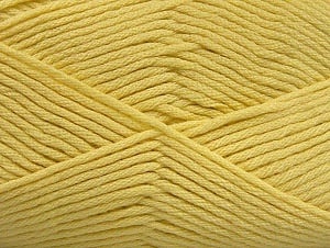 Composition 52% Nylon, 48% Acrylique, Light Yellow, Brand Ice Yarns, Yarn Thickness 4 Medium Worsted, Afghan, Aran, fnt2-64139 