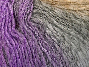 Composition 70% Acrylique, 30% Laine, Lilac Shades, Brand Ice Yarns, Grey Shades, Beige, Yarn Thickness 3 Light DK, Light, Worsted, fnt2-64213