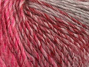 Composition 70% Acrylique, 30% Laine, Red, Pink Shades, Brand Ice Yarns, Grey Shades, Yarn Thickness 3 Light DK, Light, Worsted, fnt2-64215