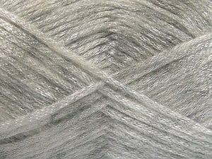 Fiber Content 70% Polyamide, 19% Wool, 11% Acrylic, White, Silver, Brand Ice Yarns, Yarn Thickness 4 Medium Worsted, Afghan, Aran, fnt2-64571