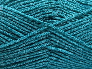 Composition 98% Acrylique, 2% Paillette, Turquoise, Brand Ice Yarns, Yarn Thickness 4 Medium Worsted, Afghan, Aran, fnt2-64923
