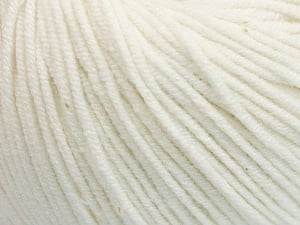 Fiber Content 50% Acrylic, 50% Cotton, White, Brand Ice Yarns, Yarn Thickness 3 Light DK, Light, Worsted, fnt2-65002