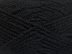 Fiber Content 50% Acrylic, 50% Merino Wool, Brand Ice Yarns, Black, Yarn Thickness 5 Bulky Chunky, Craft, Rug, fnt2-65937