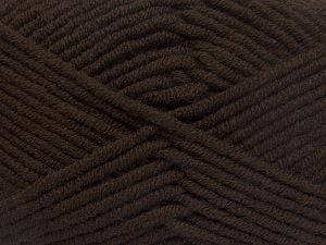 Fiber Content 50% Merino Wool, 50% Acrylic, Brand Ice Yarns, Coffee Brown, Yarn Thickness 5 Bulky Chunky, Craft, Rug, fnt2-65941