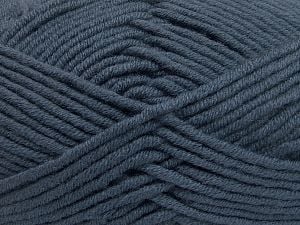 Fiber Content 50% Merino Wool, 50% Acrylic, Brand Ice Yarns, Dark Smoke Blue, Yarn Thickness 5 Bulky Chunky, Craft, Rug, fnt2-65953