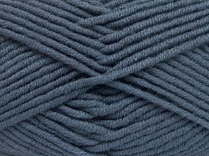 Fiber Content 50% Merino Wool, 50% Acrylic, Smoke Blue, Brand Ice Yarns, Yarn Thickness 5 Bulky Chunky, Craft, Rug, fnt2-65956