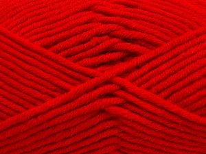 Fiber Content 50% Merino Wool, 50% Acrylic, Red, Brand Ice Yarns, Yarn Thickness 5 Bulky Chunky, Craft, Rug, fnt2-65966