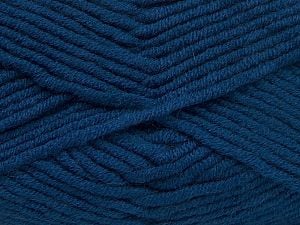 Fiber Content 50% Merino Wool, 50% Acrylic, Brand Ice Yarns, Dark Blue, Yarn Thickness 5 Bulky Chunky, Craft, Rug, fnt2-65970