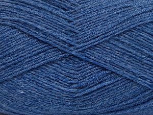 Composition 60% Laine mérinos, 40% Acrylique, Jeans Blue, Brand Ice Yarns, Yarn Thickness 2 Fine Sport, Baby, fnt2-66048