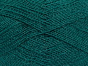 Composition 60% Laine mérinos, 40% Acrylique, Brand Ice Yarns, Emerald Green, Yarn Thickness 2 Fine Sport, Baby, fnt2-66050