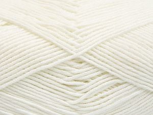 Fiber Content 50% Cotton, 50% Acrylic, White, Brand Ice Yarns, Yarn Thickness 2 Fine Sport, Baby, fnt2-66097