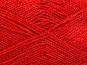 Fiber Content 50% Cotton, 50% Acrylic, Red, Brand Ice Yarns, Yarn Thickness 2 Fine Sport, Baby, fnt2-66111