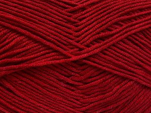 Fiber Content 50% Cotton, 50% Acrylic, Brand Ice Yarns, Dark Red, Yarn Thickness 2 Fine Sport, Baby, fnt2-66112