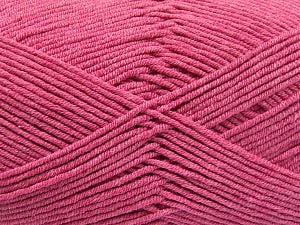 Fiber Content 50% Cotton, 50% Acrylic, Brand Ice Yarns, Candy Pink, Yarn Thickness 2 Fine Sport, Baby, fnt2-66122