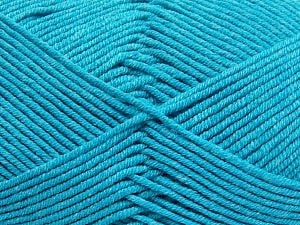 Fiber Content 50% Cotton, 50% Acrylic, Turquoise, Brand Ice Yarns, Yarn Thickness 2 Fine Sport, Baby, fnt2-66125