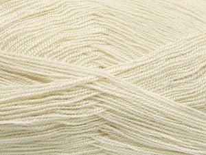 Very thin yarn. It is spinned as two threads. So you will knit as two threads. Yardage information is for only one strand. Fiber Content 100% Acrylic, Light Beige, Brand Ice Yarns, Yarn Thickness 1 SuperFine Sock, Fingering, Baby, fnt2-66128