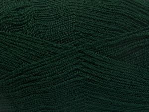 Very thin yarn. It is spinned as two threads. So you will knit as two threads. Yardage information is for only one strand. Fiber Content 100% Acrylic, Brand Ice Yarns, Dark Green, Yarn Thickness 1 SuperFine Sock, Fingering, Baby, fnt2-66144