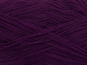 Very thin yarn. It is spinned as two threads. So you will knit as two threads. Yardage information is for only one strand. Fiber Content 100% Acrylic, Purple, Brand Ice Yarns, Yarn Thickness 1 SuperFine Sock, Fingering, Baby, fnt2-66174