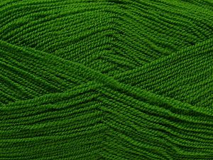 Very thin yarn. It is spinned as two threads. So you will knit as two threads. Yardage information is for only one strand. Fiber Content 100% Acrylic, Brand Ice Yarns, Green, Yarn Thickness 1 SuperFine Sock, Fingering, Baby, fnt2-66552