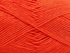 Fiber Content 50% Cotton, 50% Acrylic, Neon Orange, Brand Ice Yarns, Yarn Thickness 2 Fine Sport, Baby, fnt2-66562