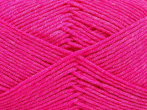 Fiber Content 50% Cotton, 50% Acrylic, Neon Pink, Brand Ice Yarns, Yarn Thickness 2 Fine Sport, Baby, fnt2-66563