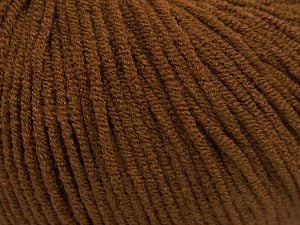 Modal is a type of yarn which is mixed with the silky type of fiber. It is derived from the beech trees. İçerik 55% Modal, 45% Akrilik, Brand Ice Yarns, Brown, Yarn Thickness 3 Light DK, Light, Worsted, fnt2-66690