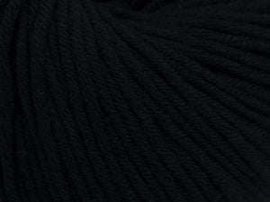 Fiber Content 50% Cotton, 50% Acrylic, Brand Ice Yarns, Black, Yarn Thickness 3 Light DK, Light, Worsted, fnt2-66898