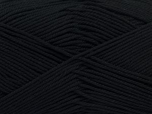 Composition 100% Mercerised Giza Cotton, Brand Ice Yarns, Black, Yarn Thickness 2 Fine Sport, Baby, fnt2-66914