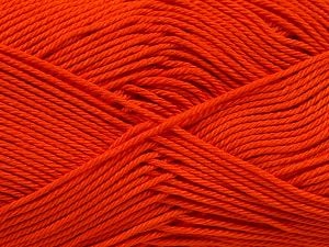 Composition 100% Mercerised Giza Cotton, Orange, Brand Ice Yarns, Yarn Thickness 2 Fine Sport, Baby, fnt2-66937