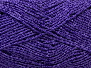 Composition 100% Mercerised Giza Cotton, Lavender, Brand Ice Yarns, Yarn Thickness 2 Fine Sport, Baby, fnt2-66943