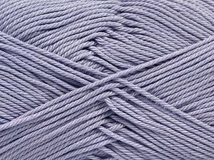 Composition 100% Mercerised Giza Cotton, Light Lilac, Brand Ice Yarns, Yarn Thickness 2 Fine Sport, Baby, fnt2-66945