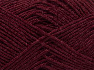 Composition 50% Acrylique, 50% Bambou, Brand Ice Yarns, Burgundy, Yarn Thickness 2 Fine Sport, Baby, fnt2-66984