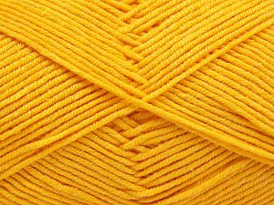 Composition 50% Acrylique, 50% Coton, Yellow, Brand Ice Yarns, Yarn Thickness 2 Fine Sport, Baby, fnt2-67017 