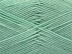 Fiber Content 50% Cotton, 50% Acrylic, Light Mint Green, Brand Ice Yarns, Yarn Thickness 2 Fine Sport, Baby, fnt2-67020