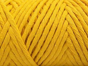 Fiber Content 100% Cotton, Yellow, Brand Ice Yarns, Yarn Thickness 6 SuperBulky Bulky, Roving, fnt2-67034