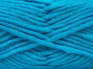 Fiber Content 85% Acrylic, 5% Mohair, 10% Wool, Turquoise, Brand Ice Yarns, Yarn Thickness 5 Bulky Chunky, Craft, Rug, fnt2-67111