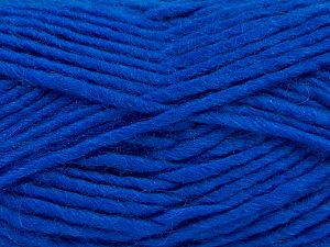 Fiber Content 85% Acrylic, 5% Mohair, 10% Wool, Brand Ice Yarns, Dark Blue, Yarn Thickness 5 Bulky Chunky, Craft, Rug, fnt2-67112